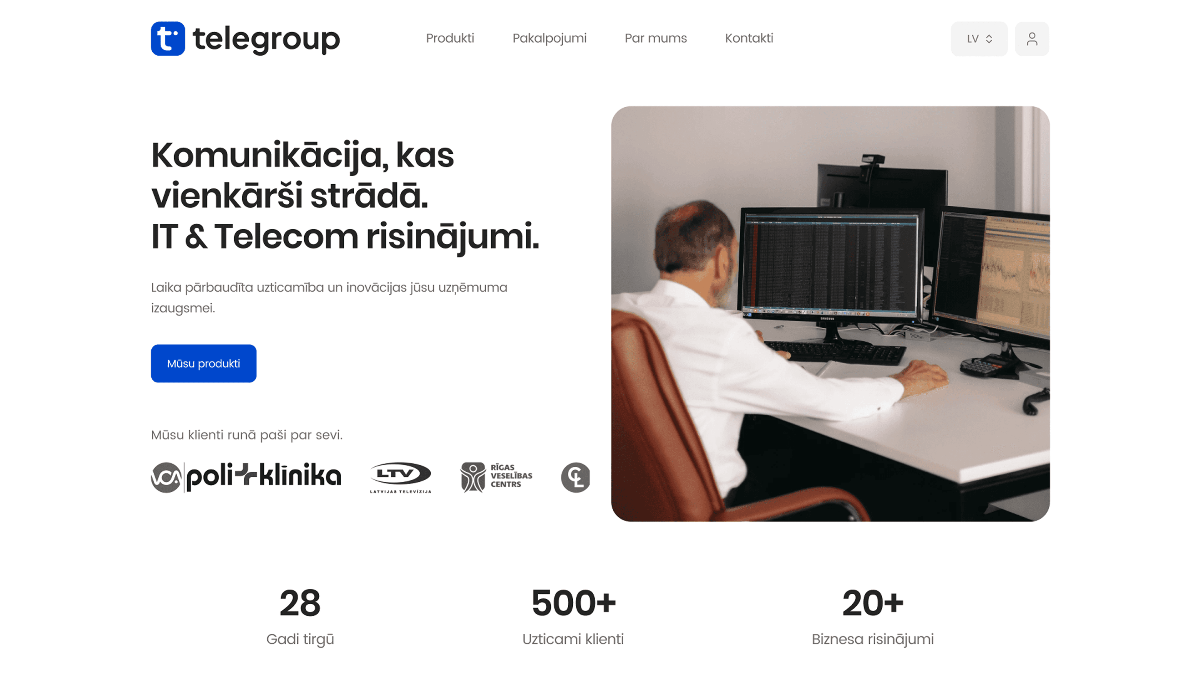 Website for “Telegroup”